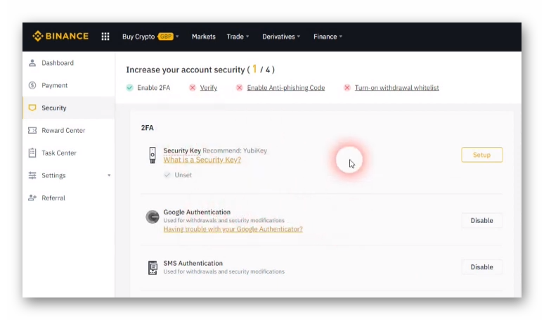 Step by step guide to Hyper Fund 19 Increased security