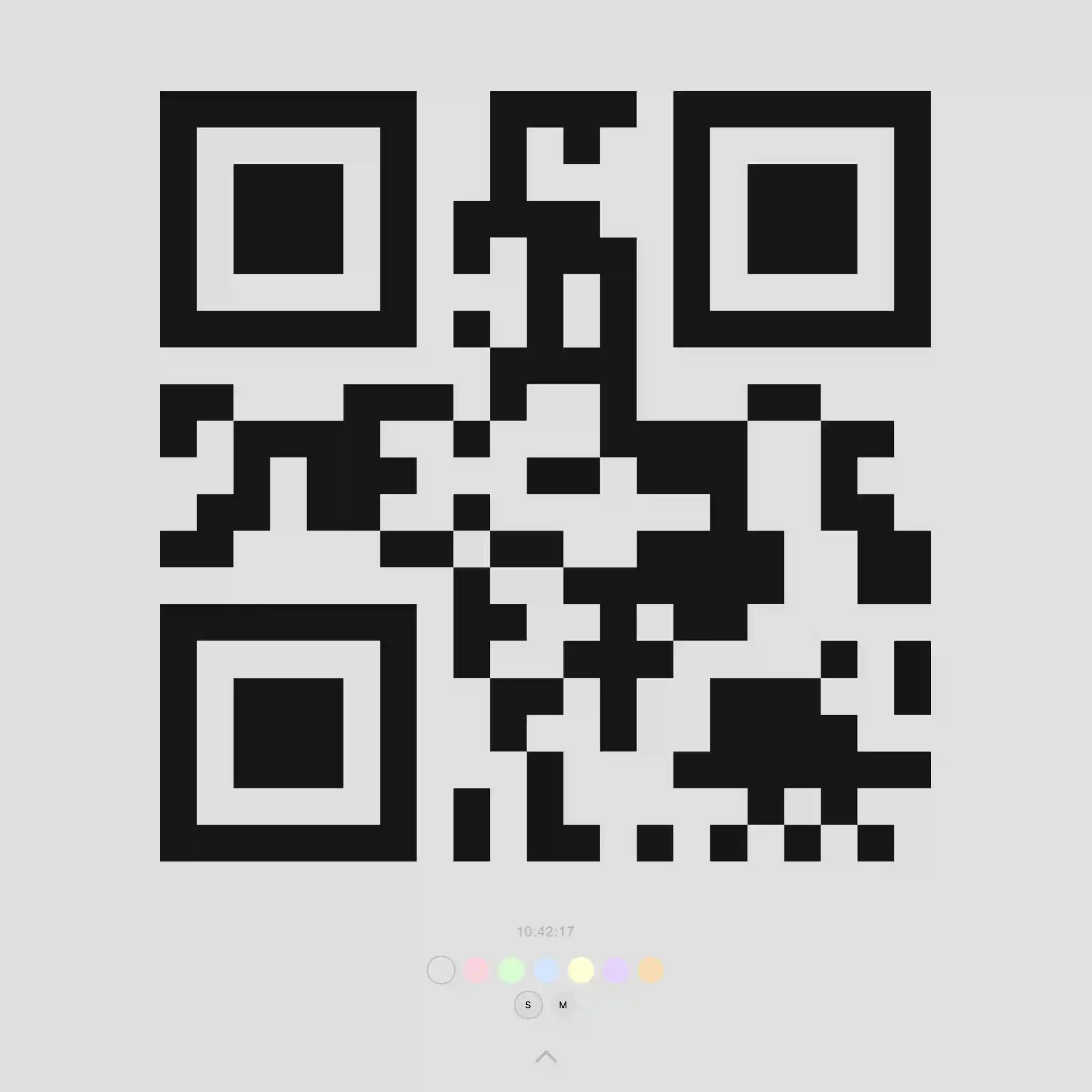 QR-clock. QR-koden firar 30 år 2024. Det här är min hyllning.