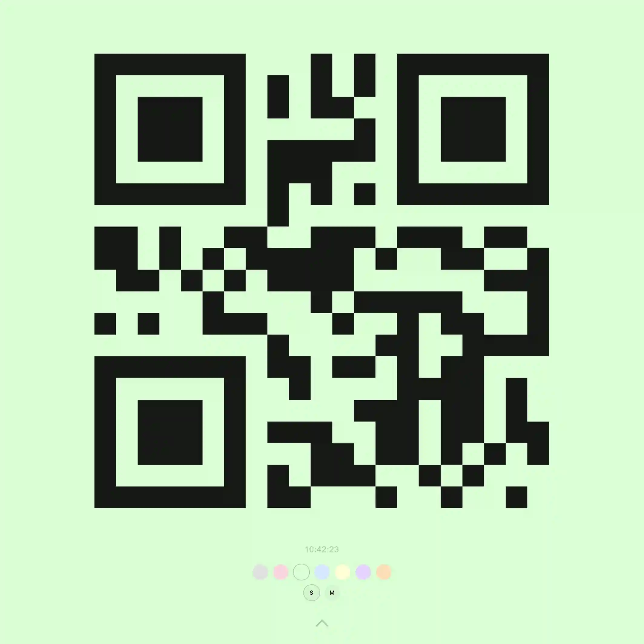 QR-clock. QR-koden firar 30 år 2024. Det här är min hyllning.