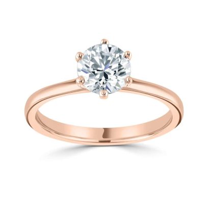 18ct Rose Gold Engagement Rings