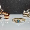 9ct Yellow Gold and Blue Topaz