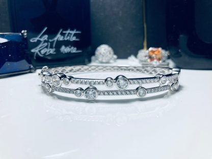 Boodles waterfall Style Silver bangle 1
