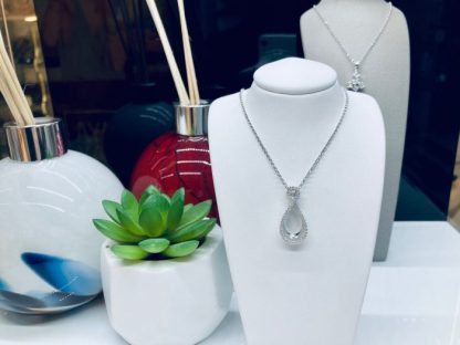Sterling Silver Curved Necklace