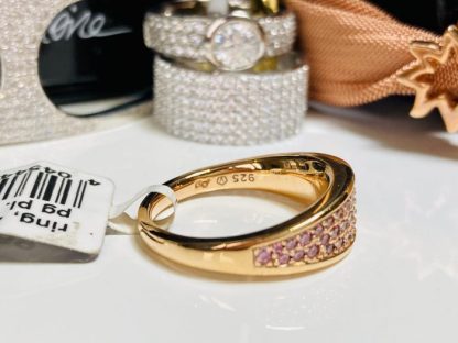 Viventy - Rose Gold Pink Stone Ring