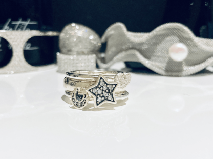 Stacking Rings Star and Horseshoe Ring