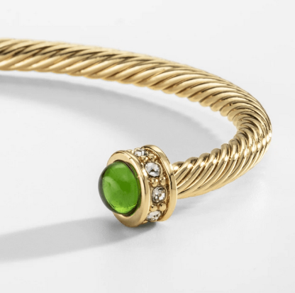 Skinny Maya Torque Emerald 1