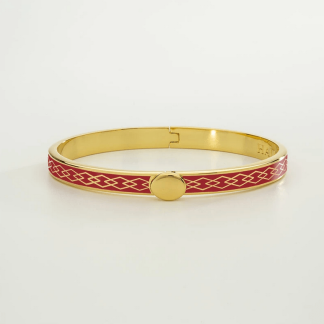 Skinny Parterre Chain Red & Gold Bangle