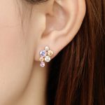 Fei Liu Rose Gold Bubble Stud Earrings