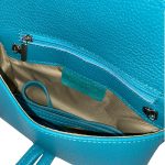 Luna Leather Clutch Bag blue 1