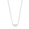 Silver Sparkle Emblem Chain Necklace 1