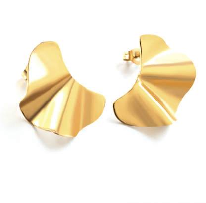 Hypo-Allergenic Gold Low Tide Earrings