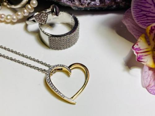 Viventy - Open Heart Gold Plate Necklace