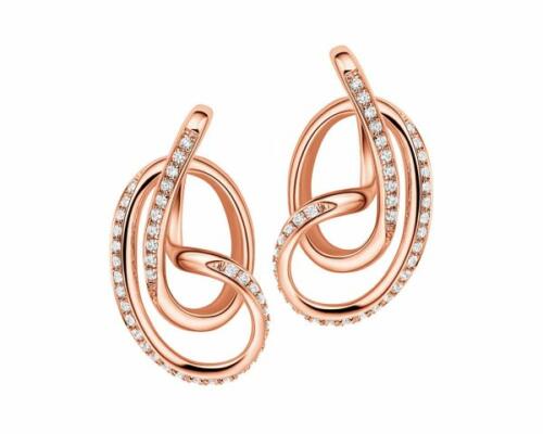Serenity rose gold Stud Earrings with Cubic Zirconia