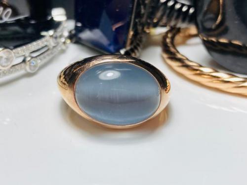 Viventy - Rose Gold Grey Stone Ring