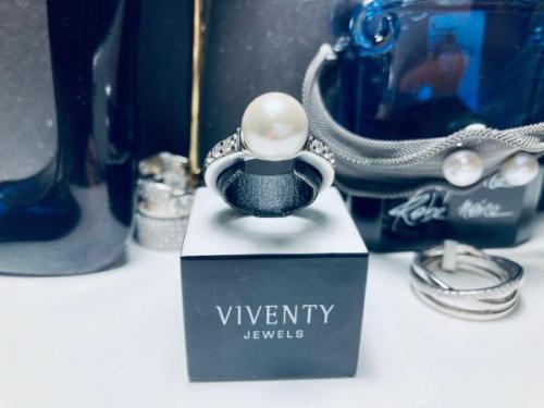 Viventy - Synthetic Grey Pearl Ring