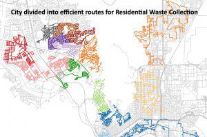 Efficient Routes for Residential Waste Collection
