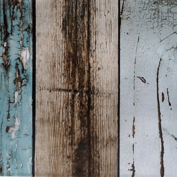 Raved Oilcloth - Scaffolding Wooden Planks Blue