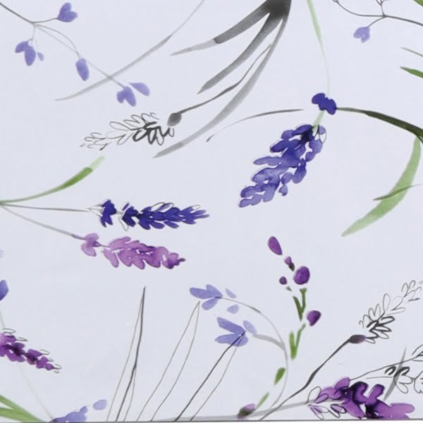 Raved Oilcloth - Lavender White
