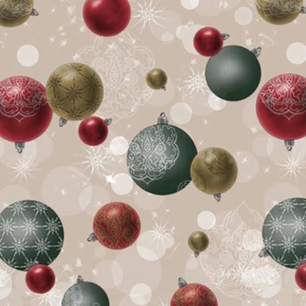 Raved Christmas Oilcloth - Christmas Balls