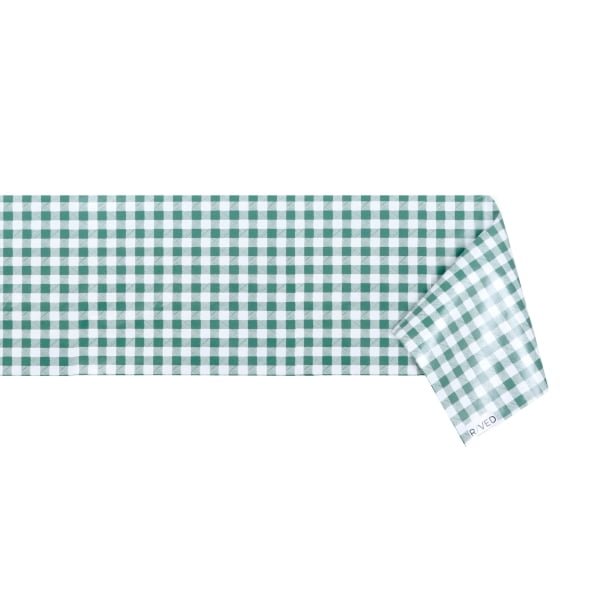 Raved Tafelzeil Boeren Ruit Donker Groen - Ruitjes - Picknick - Tafelkleed  - PVC - Afwasbaar - Plastic - Voor Buiten & Binnen - Tafelzeil Op Maat -  Afneembaar Tafellaken