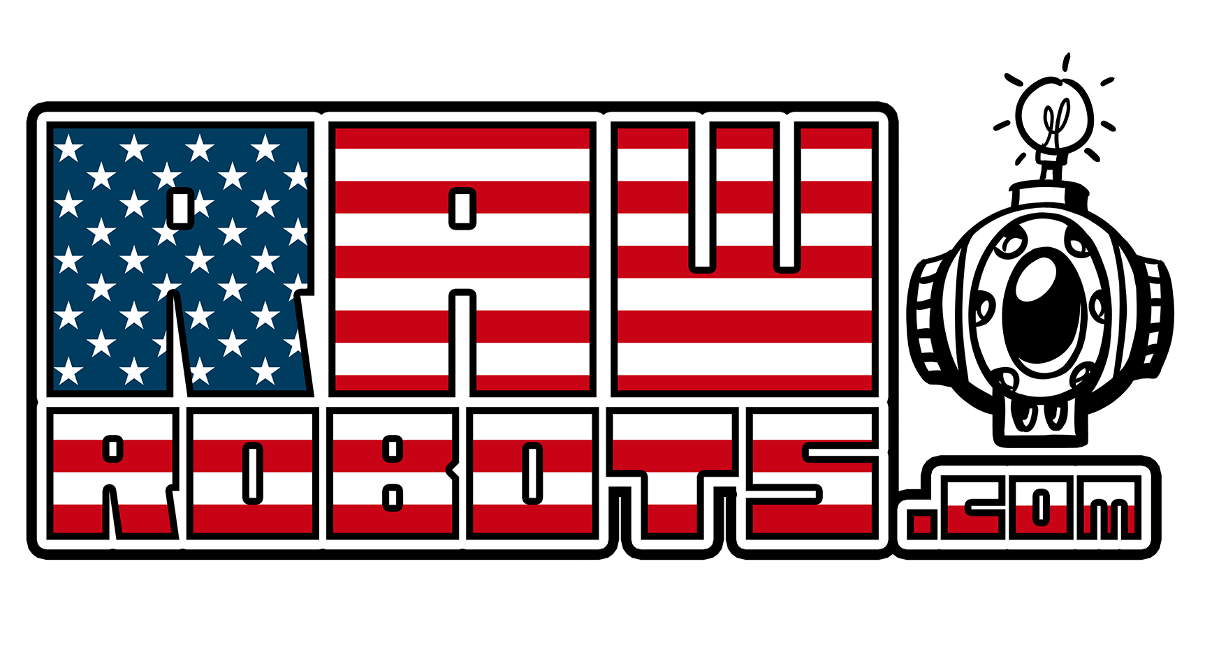 Logo_RawRobots_Fat flag USA