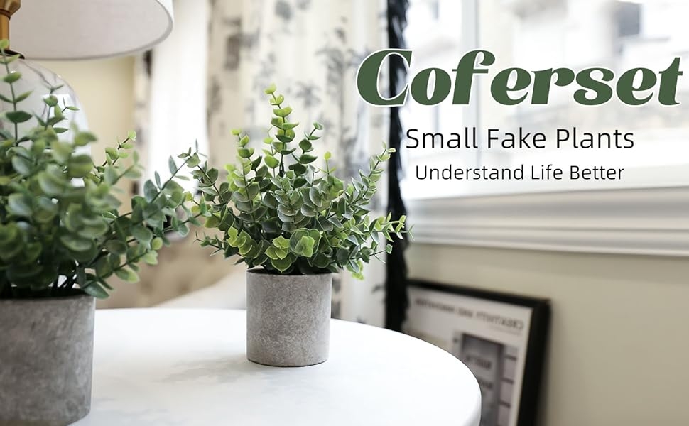 coferset small fake plants