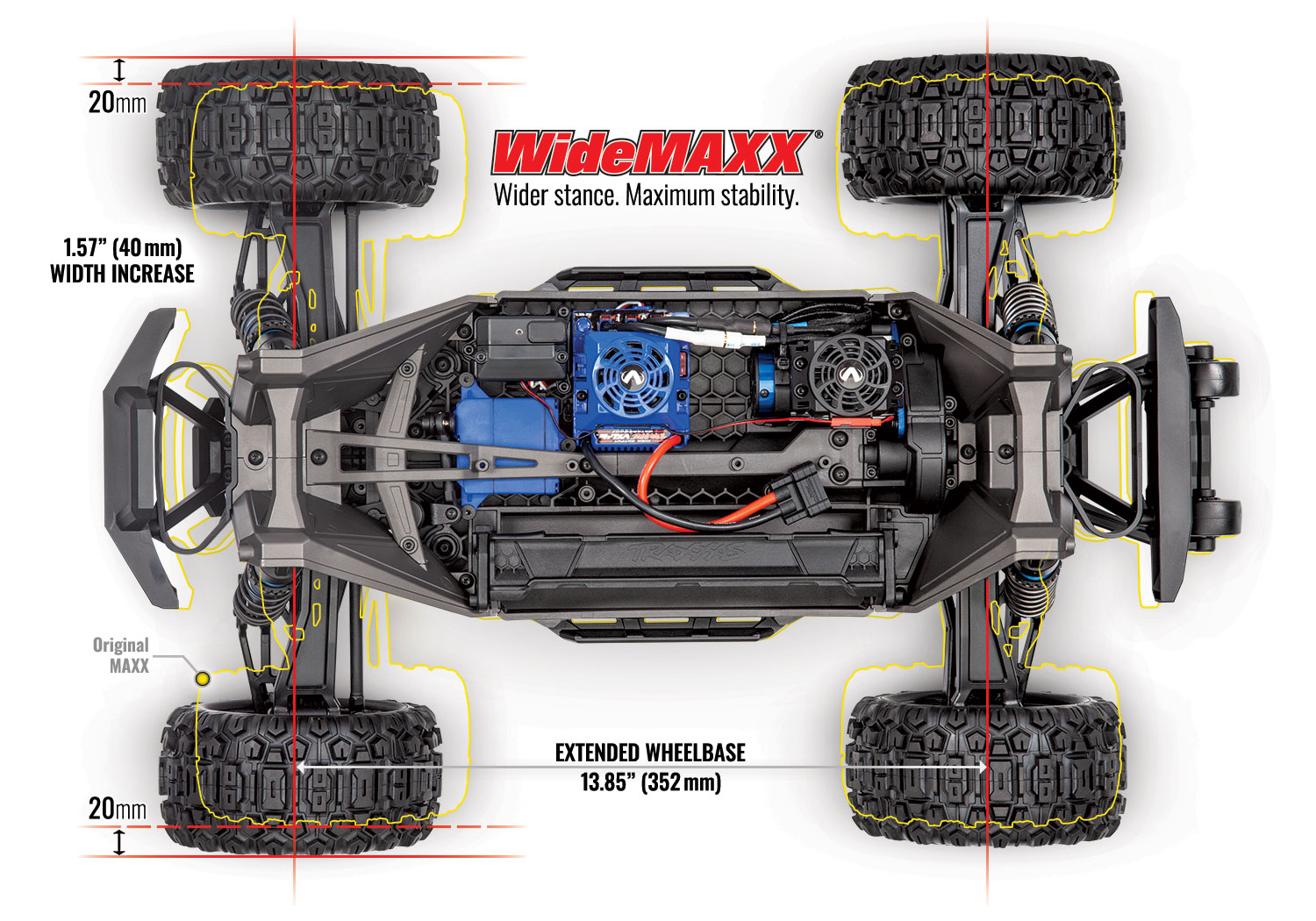 Traxxas Wide Maxx V2 4x4 VXL Brushless 4S 1/10 RTR Monster Truck Orange RC Shop Kessler