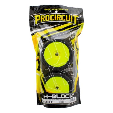 Procircuit H-Block v2 buggy C1 (super soft) pre-mounted yellow (x2) - Afbeelding 4