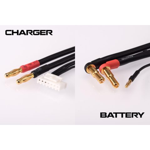 RUDDOG 2S Charging Lead 60cm (4/5mm,2mm)(4mm,7PIN-PQ) - Afbeelding 2