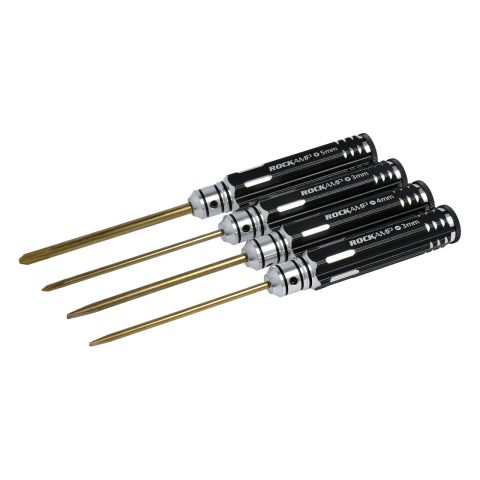 Rockamp Screw Driver Set Phillips & Flat Head HSS Titan plated