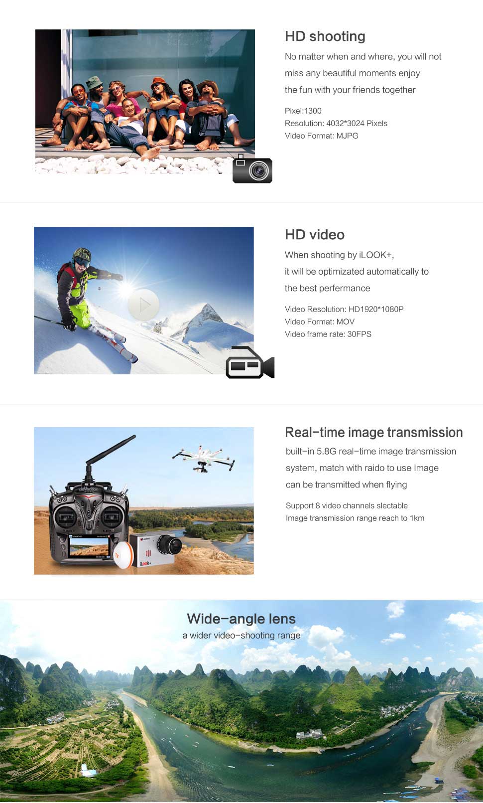 Walkera iLook+ HD 1080P Product info Sample pics - RcHobby24