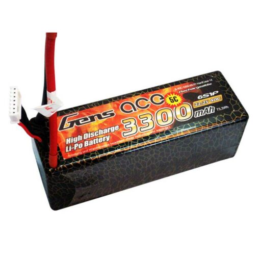Gens ace 3300mAh 22.2V 40C 6S1P HardCase Lipo Battery 14# - Roar Approved - RC Car - RcHobby24
