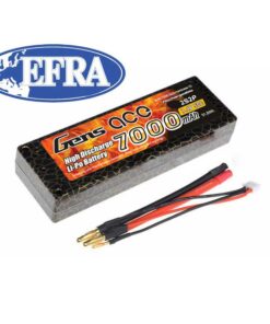 Gens ace 7000mAh 7.4V 50C 2S2P HardCase LiPo Battery 10# EFRA Approved - RC Car - RcHobby24