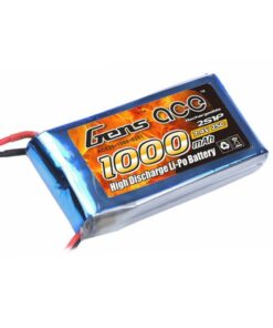 Gens ace 1000mAh 7.4V 25C 2S1P Lipo Battery Pack - 250 Helicopter, 800mm Warbirds - RcHobby24