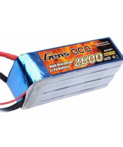 Gens ace 2600mAh 22.2V 45C 6S1P Lipo Battery Pack - DEAN-T - Helikopter - RcHobby24