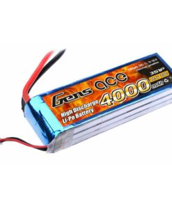 Gens ace 4000mAh 11.1V 25C 3S1P Lipo Battery Pack - DEAN-T -Airplane, Boat - RcHobby24