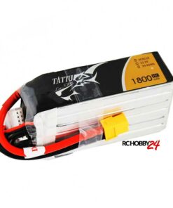 TATTU 1800mAh 22.2V 45C 6S1P Lipo Battery Pack - FPV Racing Multirotors - XT60 - Walkera - DJI - www.RcHobby24.com