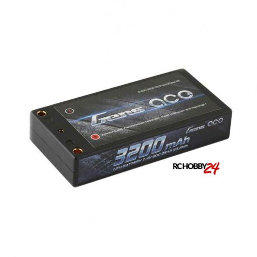 Gens ace 3200mAh 7.4V 60C 2S1P HardCase Lipo Battery 58# - DEAN-T - 1/8 & 1/10 RC Car Stock Racing - www.RcHobby24.com