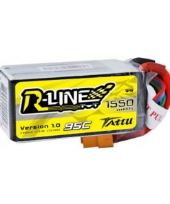 TATTU R-Line 1550mAh 14.8V 95C 4S1P Lipo Battery Pack - FPV Racing Competitions - XT60 - www.RcHobby24.com
