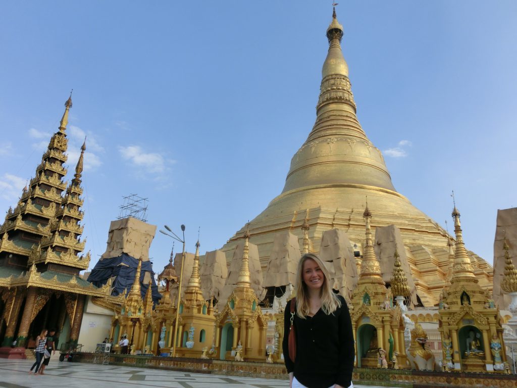 A picture of me at the Burma temple Myanmar