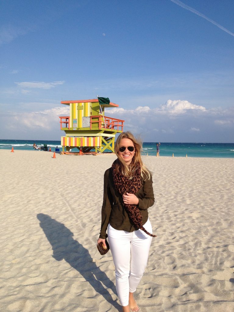 A picture of me at the Miami beach Florida