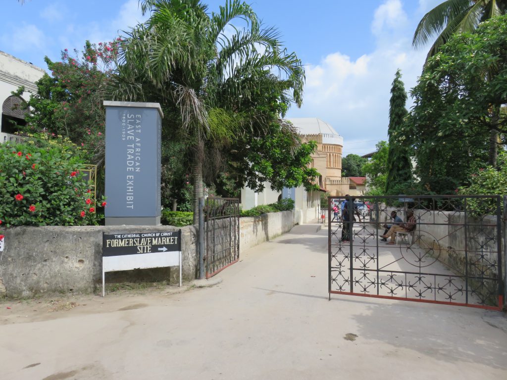 entrance to the former slave market site