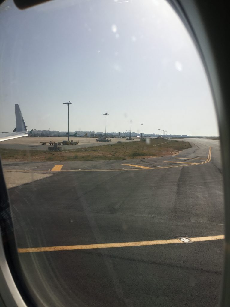 a picture of the tarmac during taxi