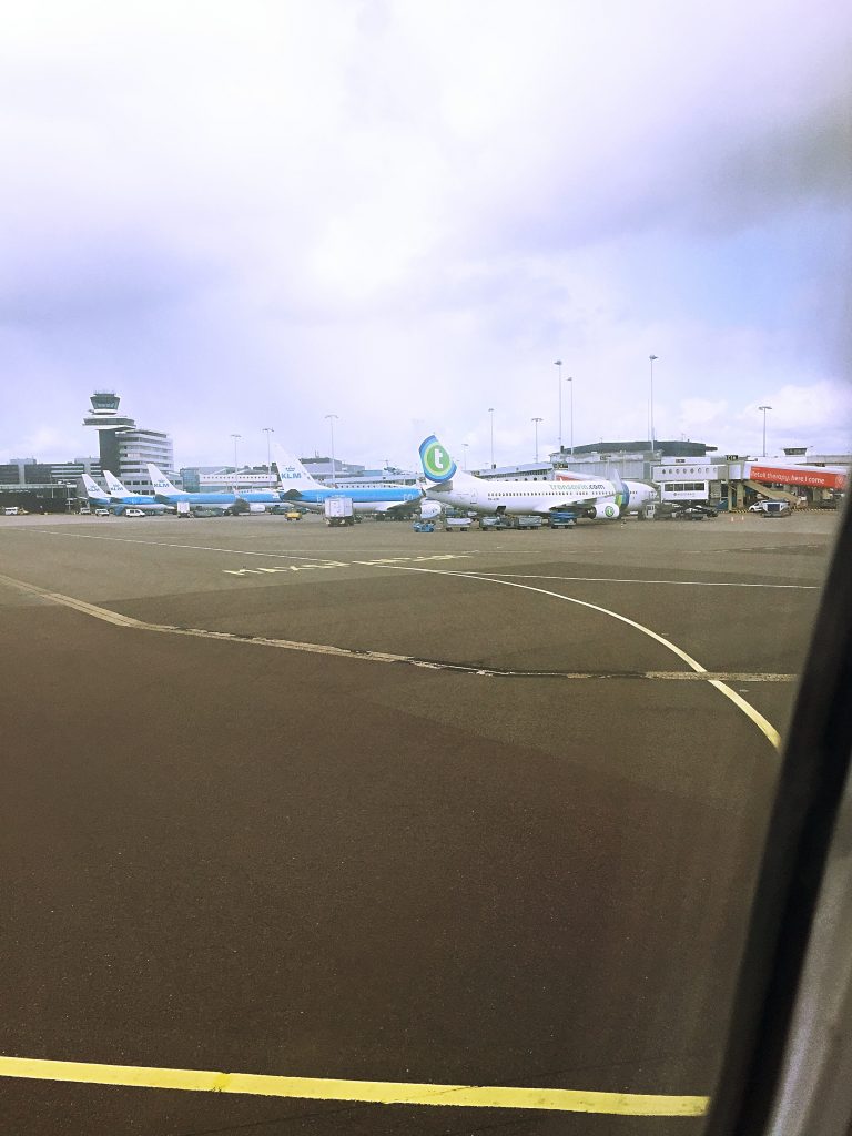 a picture of airplanes parked at arlanda airport