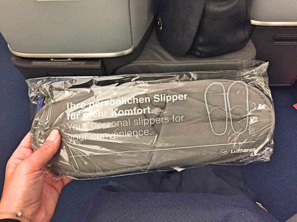 A picture of comfort slippers for flight