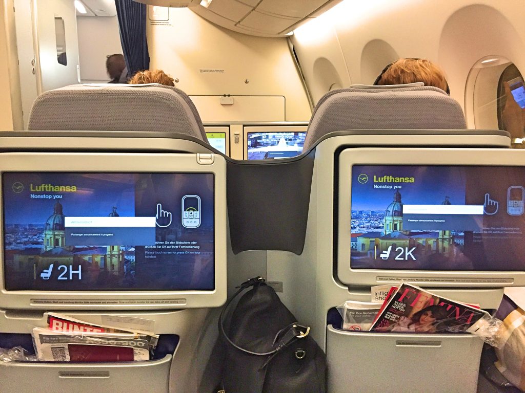 Big screens for in flight entertainment