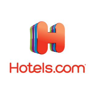 Logo of the travel websites company hotels dot com