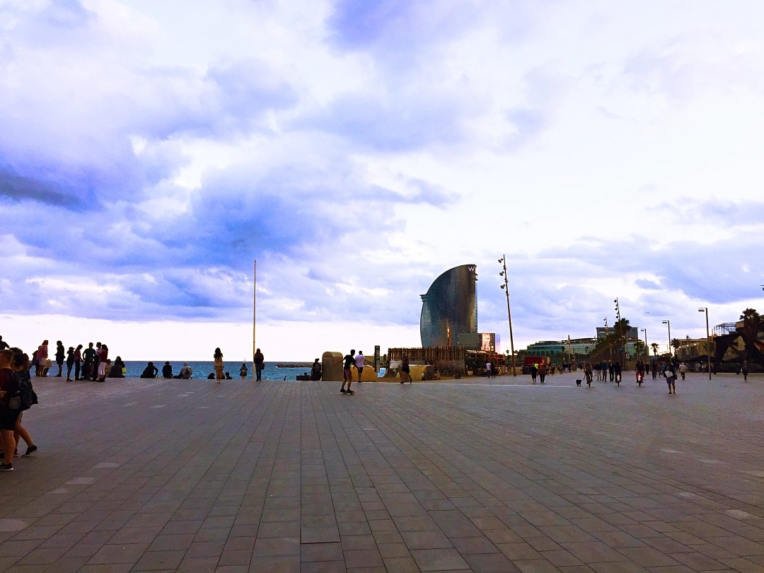 Kids and tourists on their hover boards