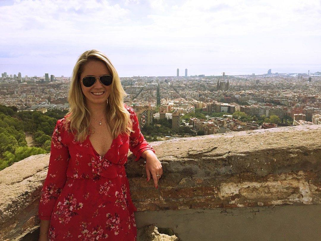 A picture of me with the city behind me from Bunkers el Carmel 