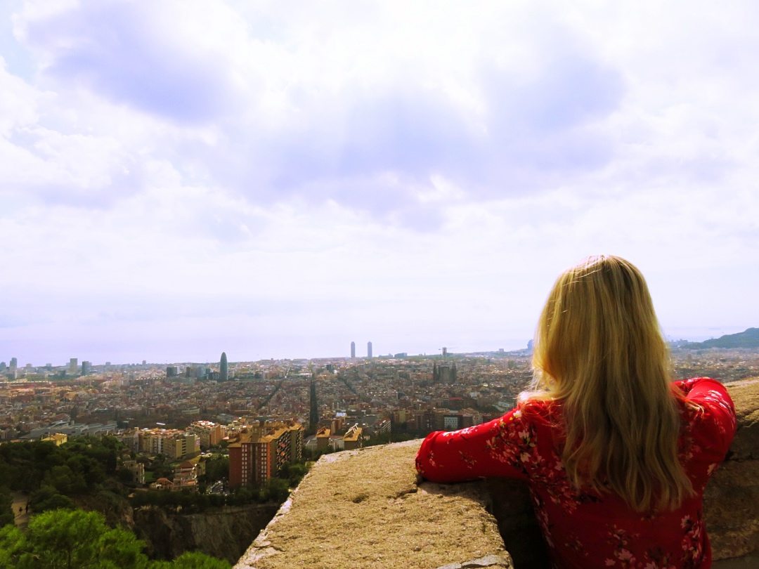 Beautiful sky above Barcelona 